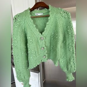 Zara green sweater